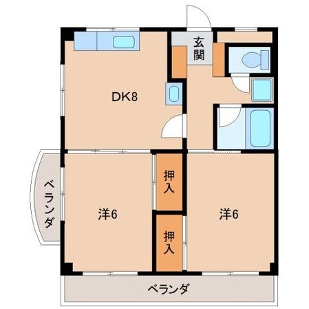 エクシード中島の物件間取画像